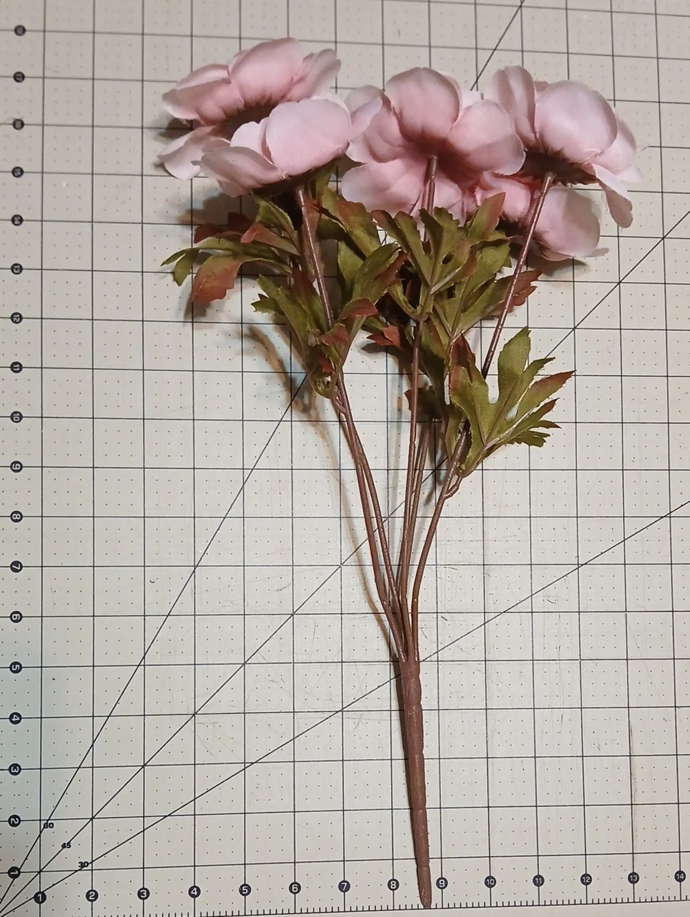 Pink Artificial Rose Stem Bouquet